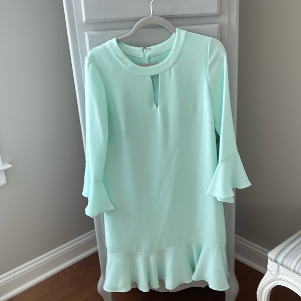 Shoshanna Dress mint green above the knee dress.